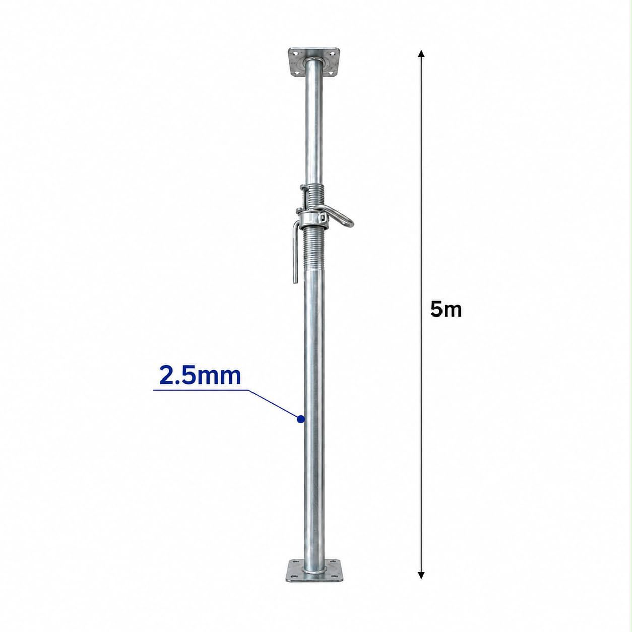 Puntal Metálico Hilo Exterior 5m. de 2.5mm