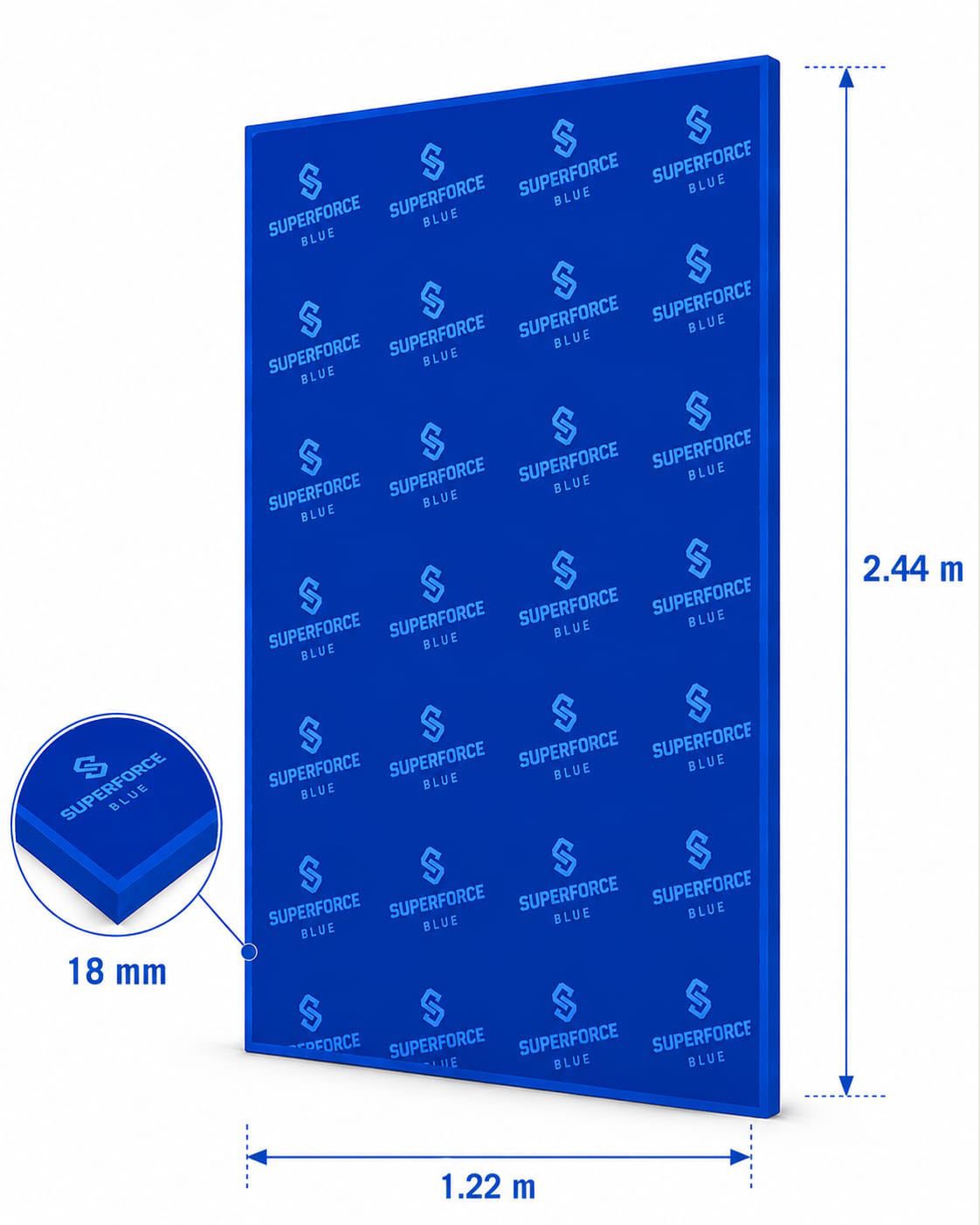 Tablero Fenolico Premium PVC 18mm - 25 Usos.